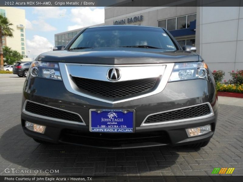 Grigio Metallic / Ebony 2012 Acura MDX SH-AWD