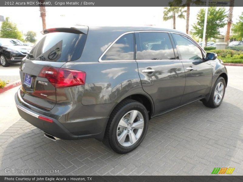 Grigio Metallic / Ebony 2012 Acura MDX SH-AWD