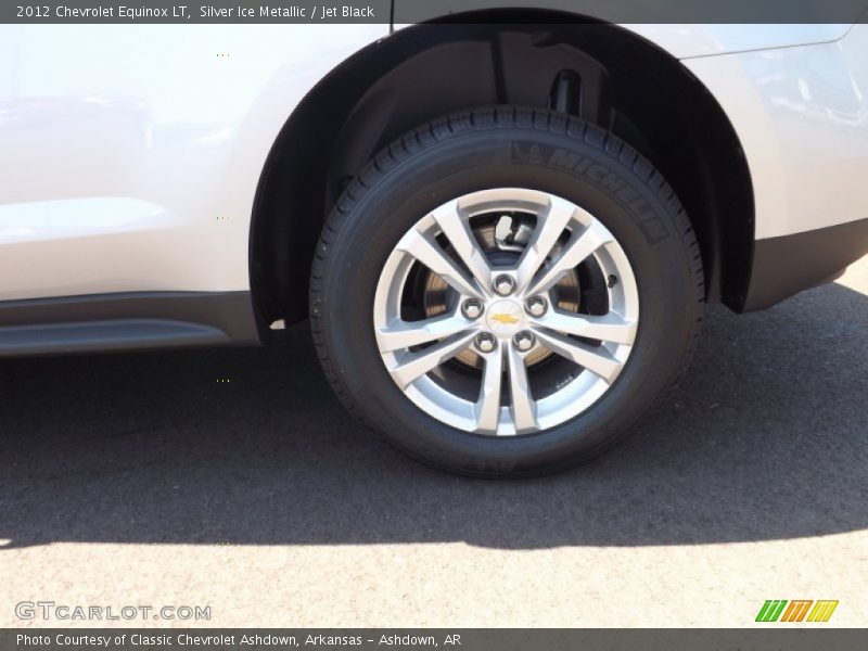 Silver Ice Metallic / Jet Black 2012 Chevrolet Equinox LT
