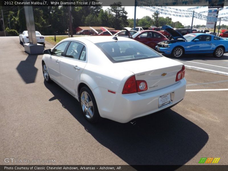 White Diamond Tricoat / Ebony 2012 Chevrolet Malibu LT