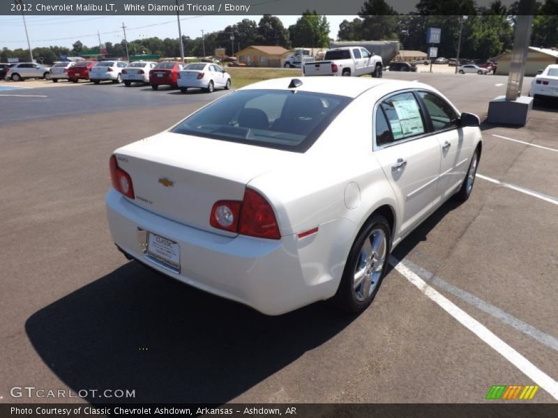 White Diamond Tricoat / Ebony 2012 Chevrolet Malibu LT