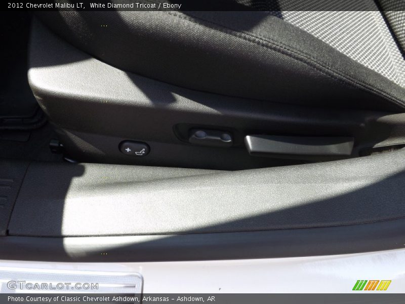 White Diamond Tricoat / Ebony 2012 Chevrolet Malibu LT
