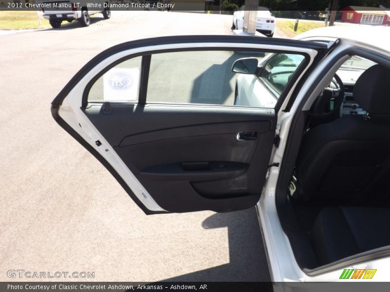 White Diamond Tricoat / Ebony 2012 Chevrolet Malibu LT