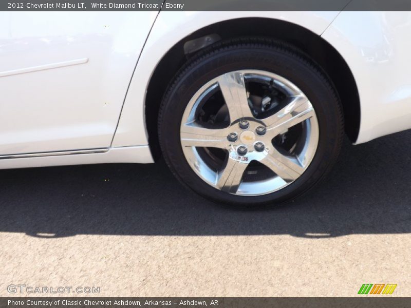 White Diamond Tricoat / Ebony 2012 Chevrolet Malibu LT