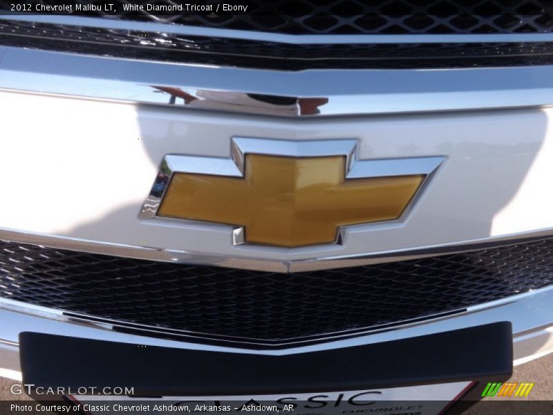 White Diamond Tricoat / Ebony 2012 Chevrolet Malibu LT