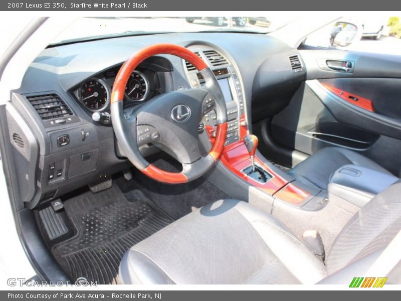 Starfire White Pearl / Black 2007 Lexus ES 350