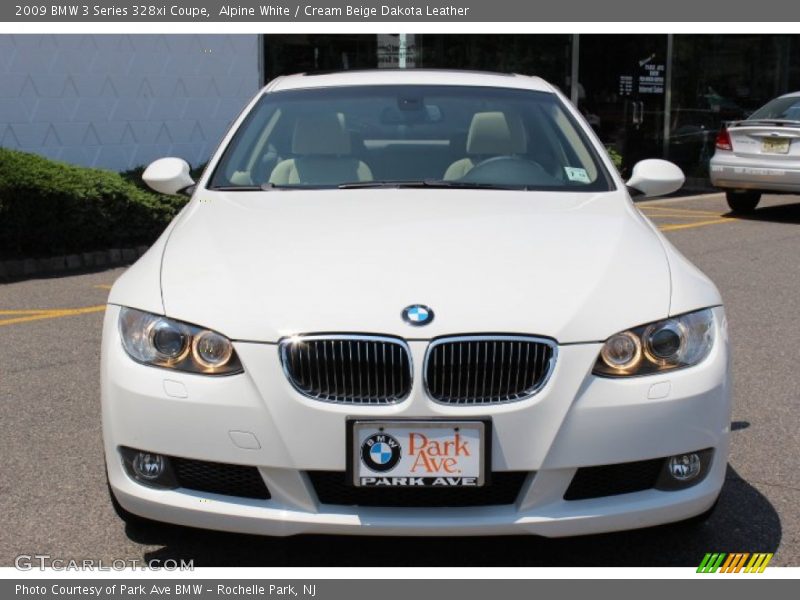 Alpine White / Cream Beige Dakota Leather 2009 BMW 3 Series 328xi Coupe