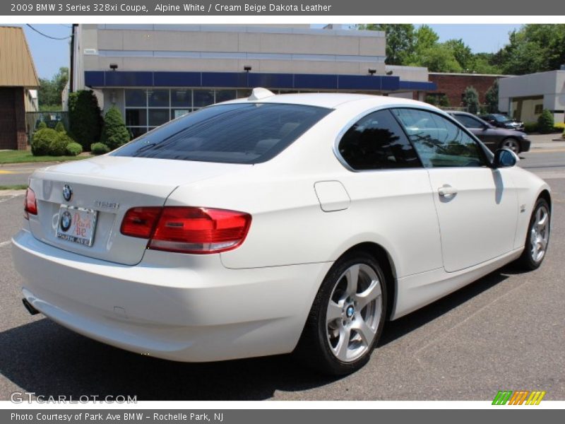 Alpine White / Cream Beige Dakota Leather 2009 BMW 3 Series 328xi Coupe