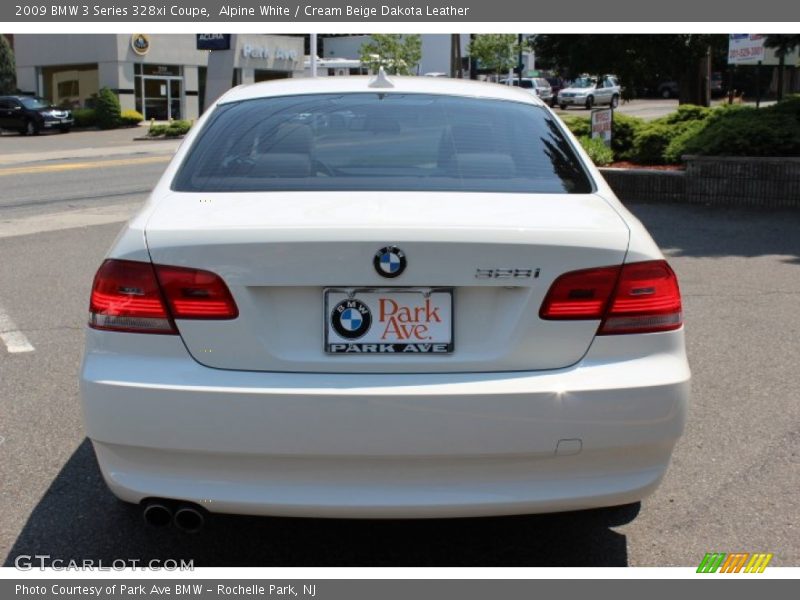 Alpine White / Cream Beige Dakota Leather 2009 BMW 3 Series 328xi Coupe