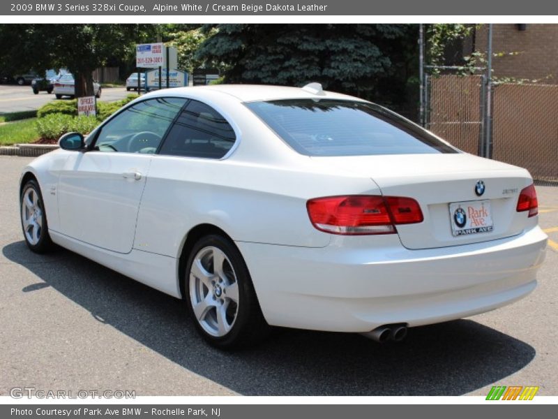 Alpine White / Cream Beige Dakota Leather 2009 BMW 3 Series 328xi Coupe