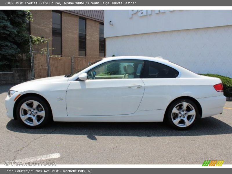 Alpine White / Cream Beige Dakota Leather 2009 BMW 3 Series 328xi Coupe