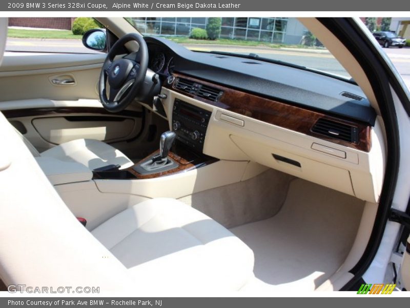 Alpine White / Cream Beige Dakota Leather 2009 BMW 3 Series 328xi Coupe