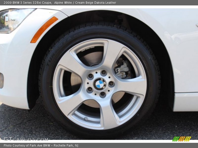 Alpine White / Cream Beige Dakota Leather 2009 BMW 3 Series 328xi Coupe