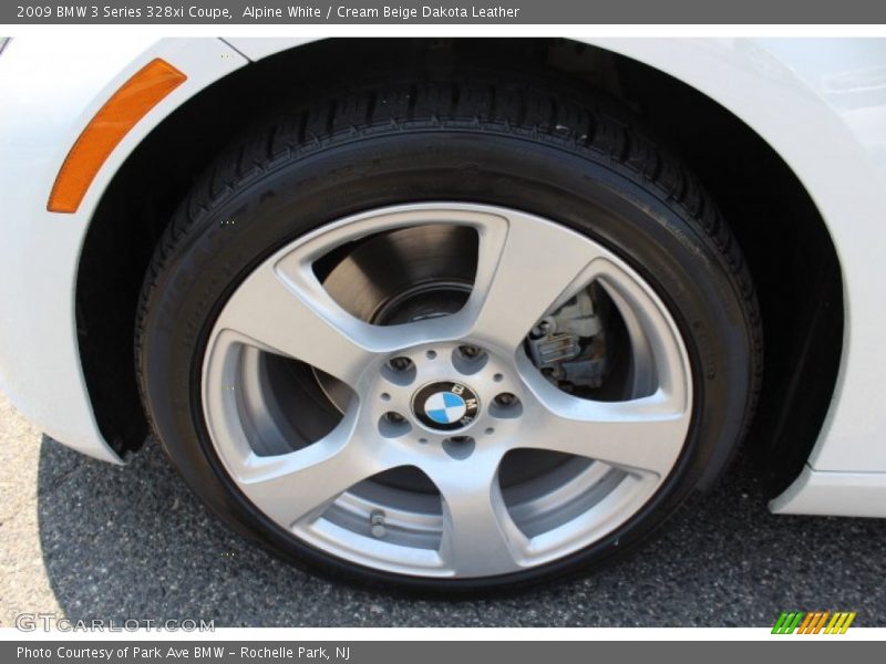 Alpine White / Cream Beige Dakota Leather 2009 BMW 3 Series 328xi Coupe