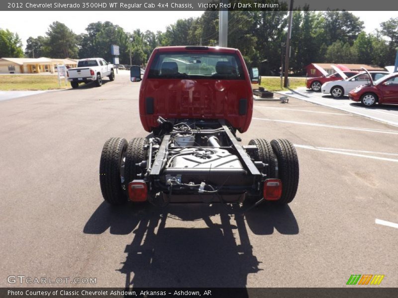 Victory Red / Dark Titanium 2012 Chevrolet Silverado 3500HD WT Regular Cab 4x4 Chassis