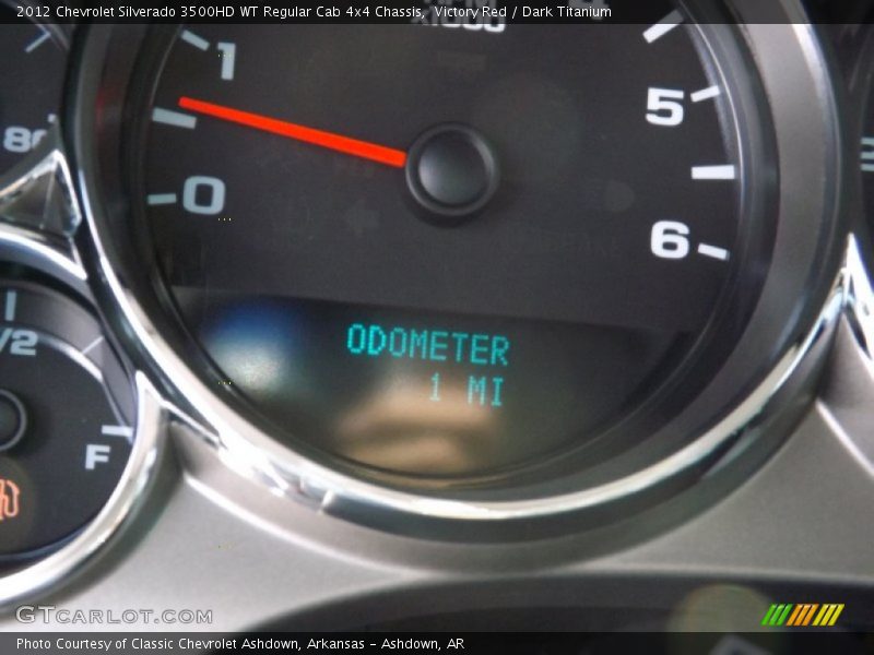 Victory Red / Dark Titanium 2012 Chevrolet Silverado 3500HD WT Regular Cab 4x4 Chassis