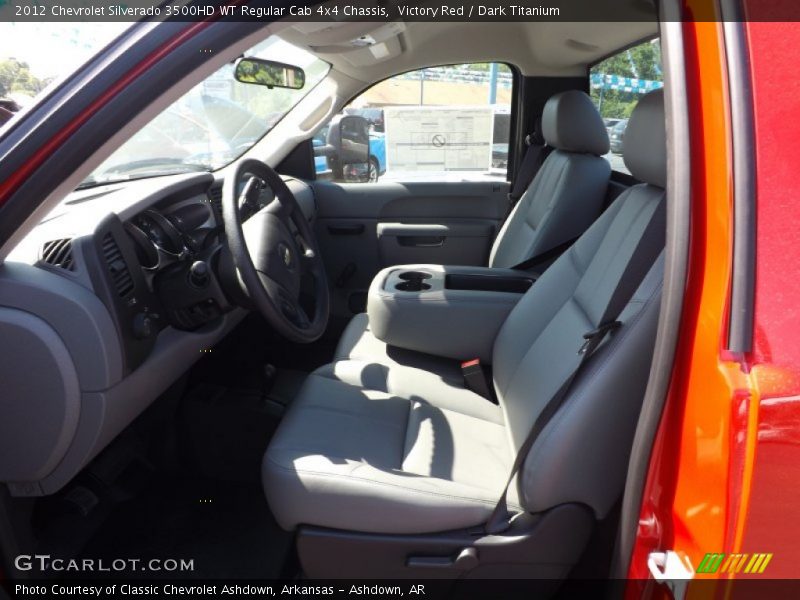 Victory Red / Dark Titanium 2012 Chevrolet Silverado 3500HD WT Regular Cab 4x4 Chassis