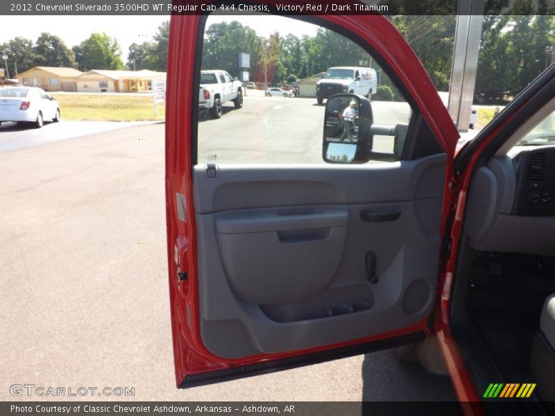 Victory Red / Dark Titanium 2012 Chevrolet Silverado 3500HD WT Regular Cab 4x4 Chassis