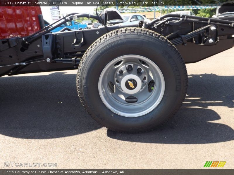 Victory Red / Dark Titanium 2012 Chevrolet Silverado 3500HD WT Regular Cab 4x4 Chassis