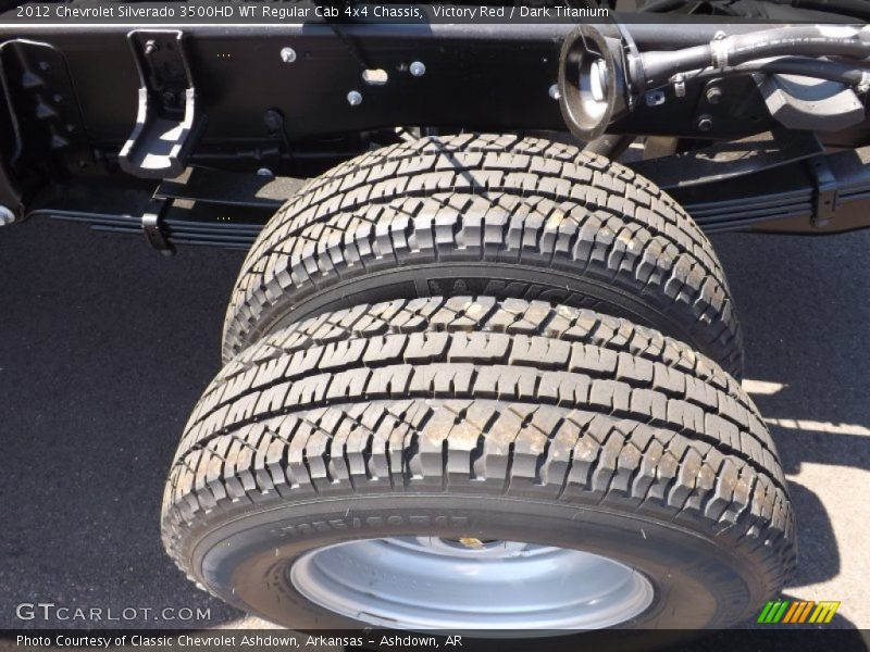Victory Red / Dark Titanium 2012 Chevrolet Silverado 3500HD WT Regular Cab 4x4 Chassis