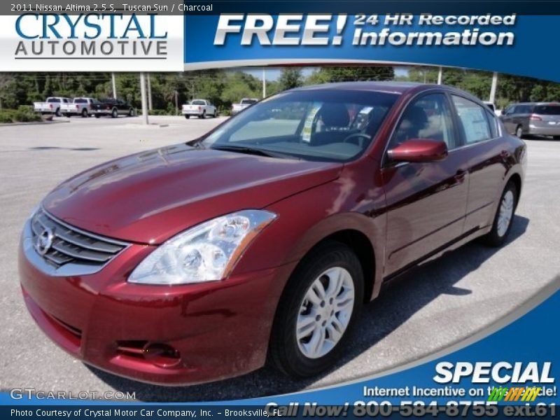 Tuscan Sun / Charcoal 2011 Nissan Altima 2.5 S