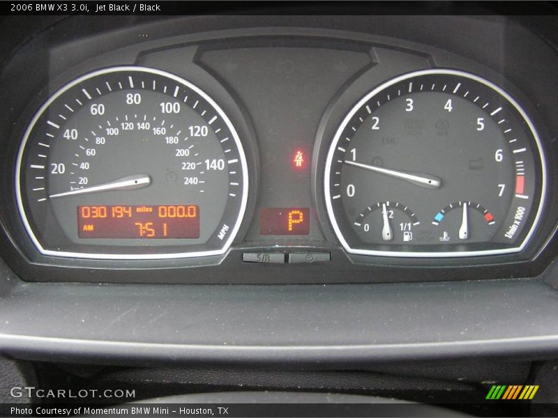 Jet Black / Black 2006 BMW X3 3.0i
