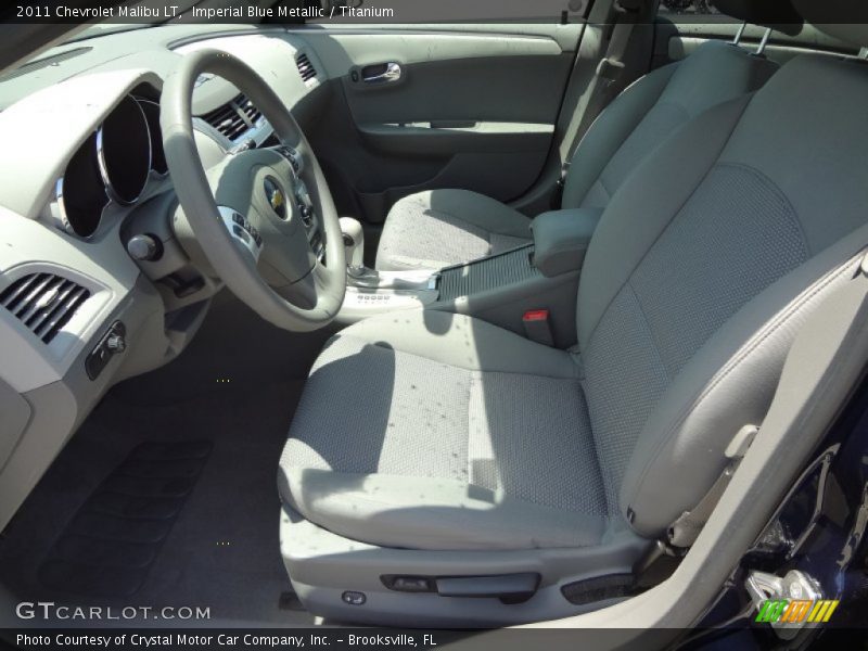 Imperial Blue Metallic / Titanium 2011 Chevrolet Malibu LT