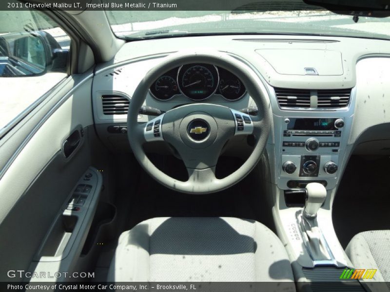 Imperial Blue Metallic / Titanium 2011 Chevrolet Malibu LT