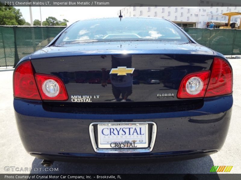 Imperial Blue Metallic / Titanium 2011 Chevrolet Malibu LT