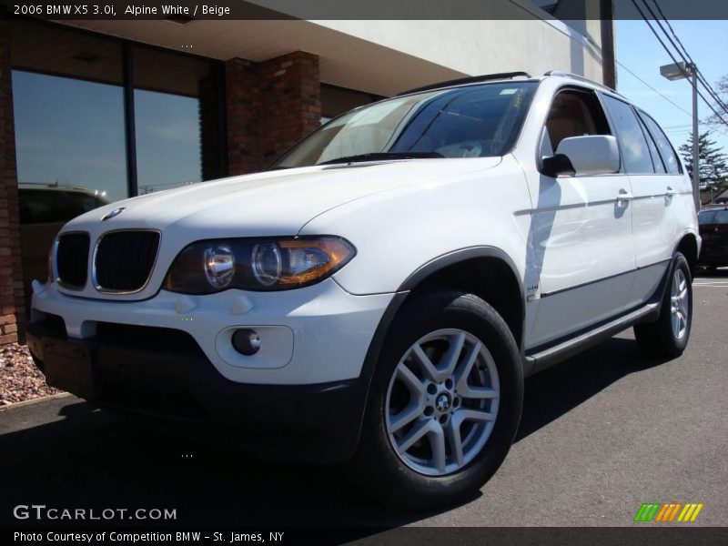 Alpine White / Beige 2006 BMW X5 3.0i