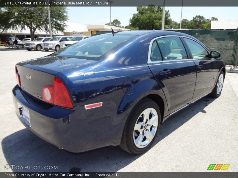 Imperial Blue Metallic / Titanium 2011 Chevrolet Malibu LT