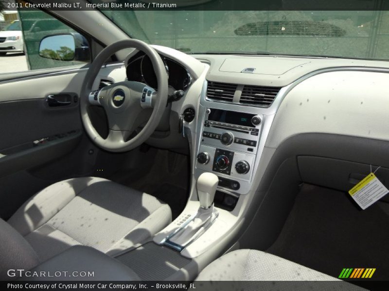 Imperial Blue Metallic / Titanium 2011 Chevrolet Malibu LT
