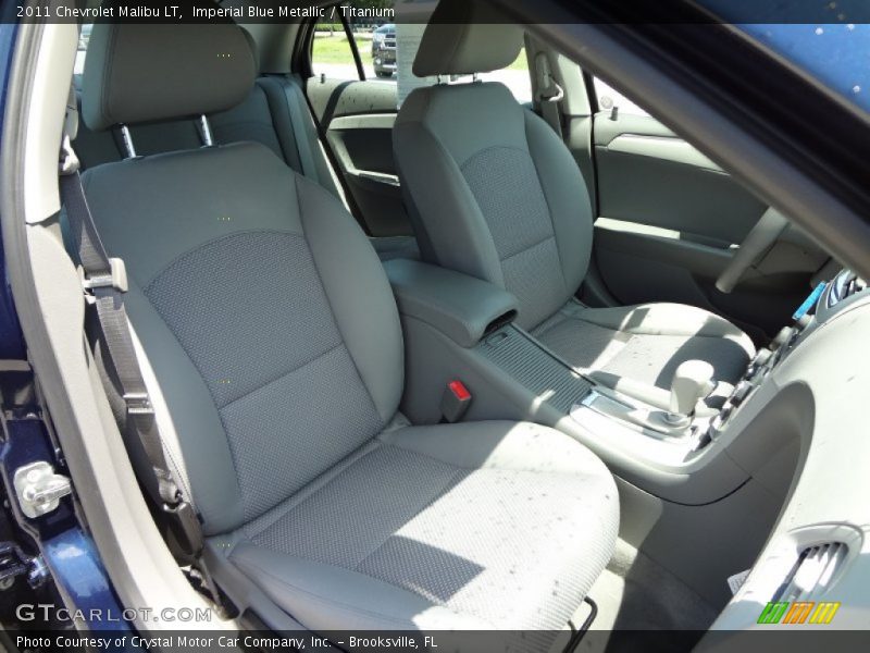 Imperial Blue Metallic / Titanium 2011 Chevrolet Malibu LT