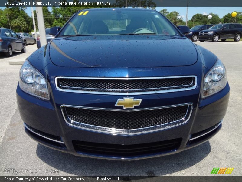 Imperial Blue Metallic / Titanium 2011 Chevrolet Malibu LT
