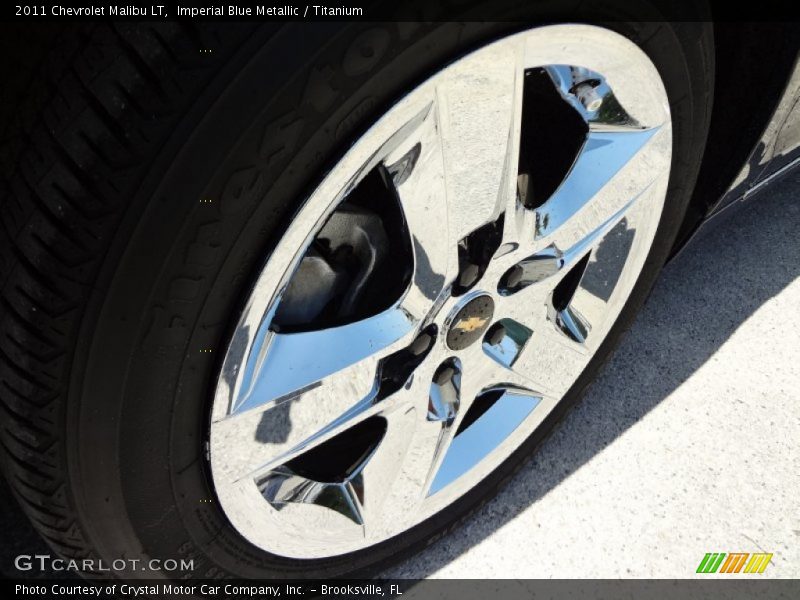 Imperial Blue Metallic / Titanium 2011 Chevrolet Malibu LT