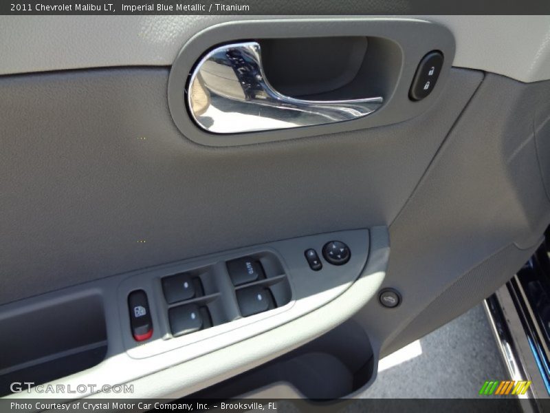 Imperial Blue Metallic / Titanium 2011 Chevrolet Malibu LT