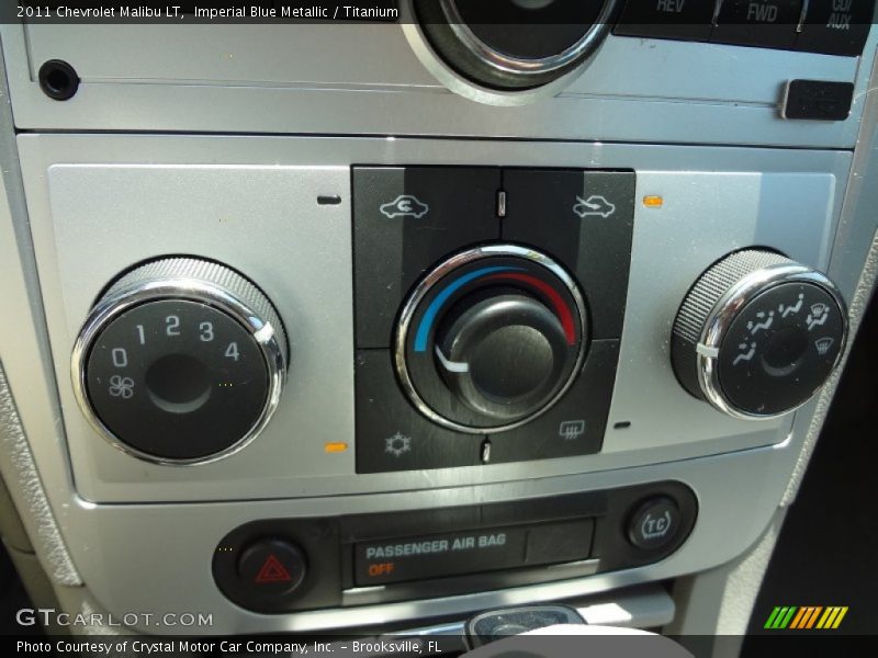 Imperial Blue Metallic / Titanium 2011 Chevrolet Malibu LT