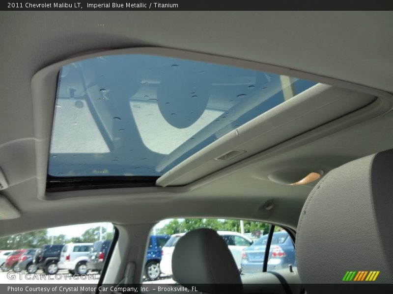 Imperial Blue Metallic / Titanium 2011 Chevrolet Malibu LT