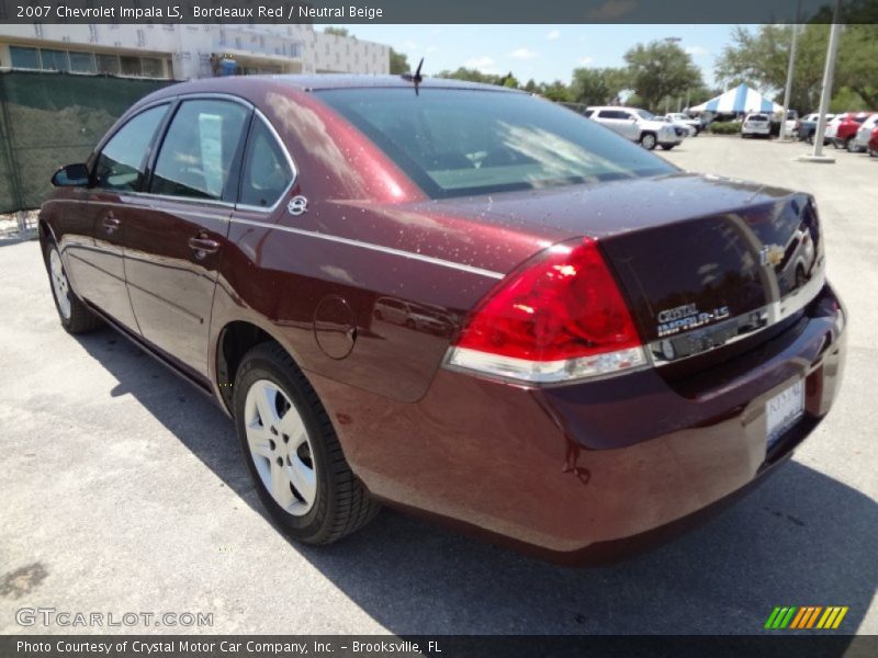 Bordeaux Red / Neutral Beige 2007 Chevrolet Impala LS