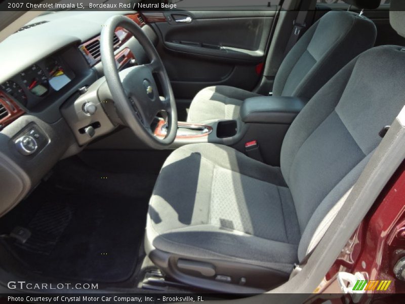 Bordeaux Red / Neutral Beige 2007 Chevrolet Impala LS
