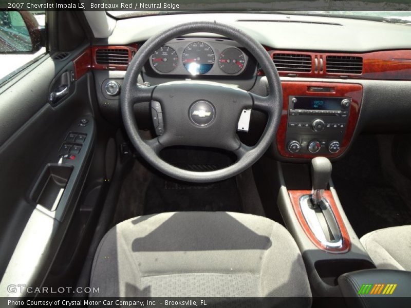 Bordeaux Red / Neutral Beige 2007 Chevrolet Impala LS