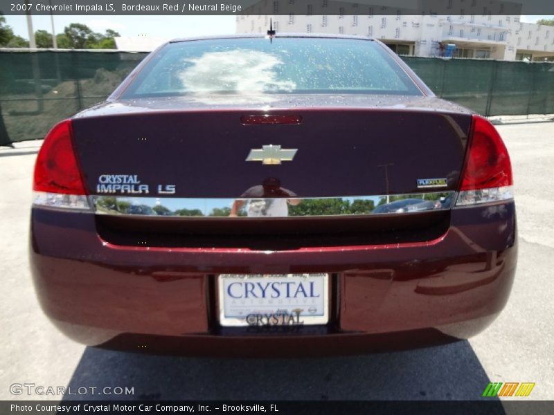 Bordeaux Red / Neutral Beige 2007 Chevrolet Impala LS