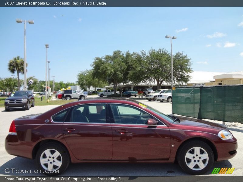 Bordeaux Red / Neutral Beige 2007 Chevrolet Impala LS