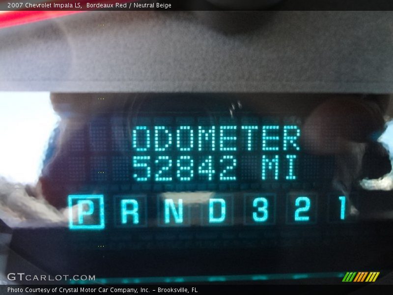 Bordeaux Red / Neutral Beige 2007 Chevrolet Impala LS