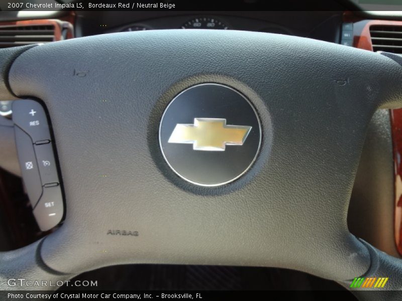 Bordeaux Red / Neutral Beige 2007 Chevrolet Impala LS
