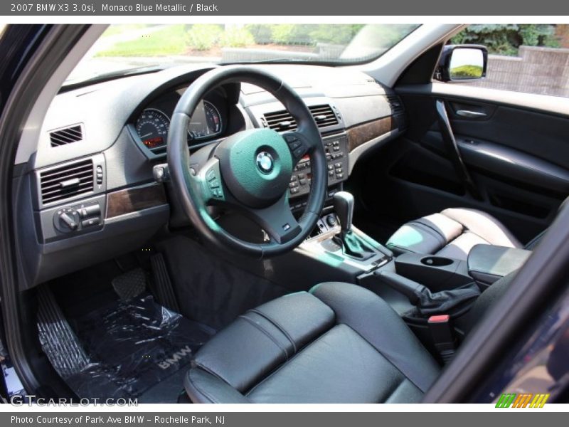 Monaco Blue Metallic / Black 2007 BMW X3 3.0si