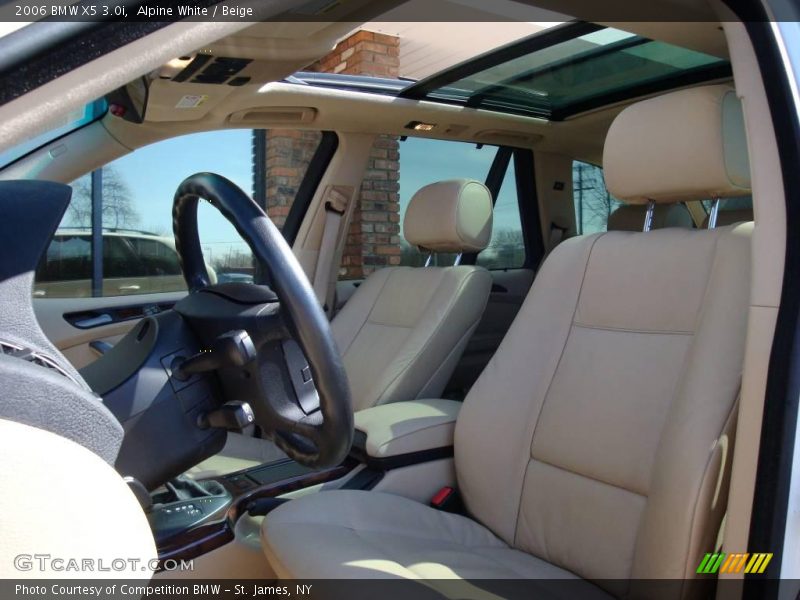 Alpine White / Beige 2006 BMW X5 3.0i