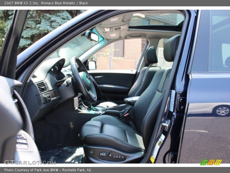 Monaco Blue Metallic / Black 2007 BMW X3 3.0si
