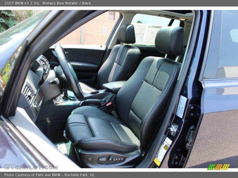 Monaco Blue Metallic / Black 2007 BMW X3 3.0si