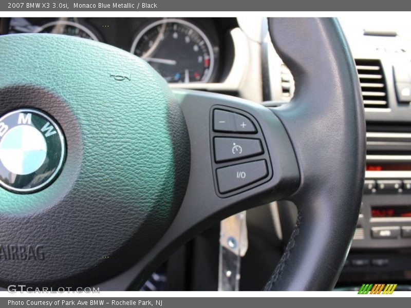 Monaco Blue Metallic / Black 2007 BMW X3 3.0si